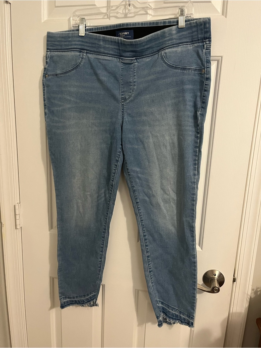 Old Navy Light Blue Women's Stretch Ankle Jeans Rockstar Mid-Rise 16 size